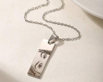 Eye Photo Necklace